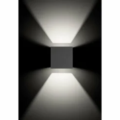 Fischeck Luminaire Up & Down, Applique murale Luminaires LCD LED Anthracite, 2 lumières