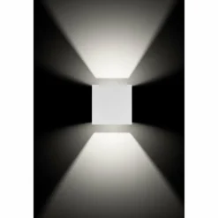 Fischeck Luminaire Up & Down, Applique murale Luminaires LCD LED Blanc, 2 lumières