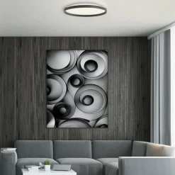 Flady Plafonnier Luminaires Steinhauer LED Noir, 2 lumières