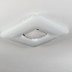 Flavlev Plafonnier LED Argenté, Blanc, 1 lumière, Télécommandes