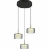 Fogsy Suspension Luminaires Globo Lighting LED Noir, 1 lumière
