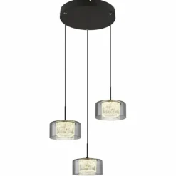 Fogsy Suspension Luminaires Globo Lighting LED Noir, 1 lumière