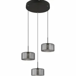 Fogsy Suspension Luminaires Globo Lighting LED Noir, 1 lumière