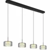 Fogsy Suspension Luminaires Globo Lighting LED Noir, 1 lumière