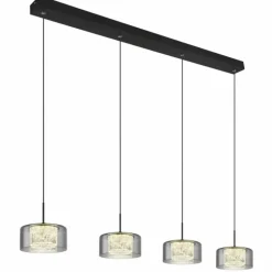Fogsy Suspension Luminaires Globo Lighting LED Noir, 1 lumière