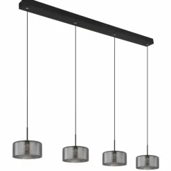Fogsy Suspension Luminaires Globo Lighting LED Noir, 1 lumière