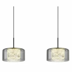 Fogsy Suspension Luminaires Globo Lighting LED Noir, 1 lumière