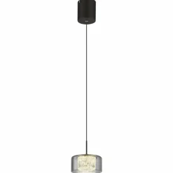 Fogsy Suspension Luminaires Globo Lighting LED Noir, 1 lumière