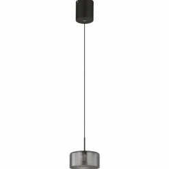 Fogsy Suspension Luminaires Globo Lighting LED Noir, 1 lumière