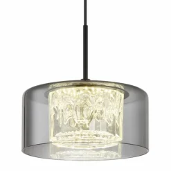 Fogsy Suspension Luminaires Globo Lighting LED Noir, 1 lumière