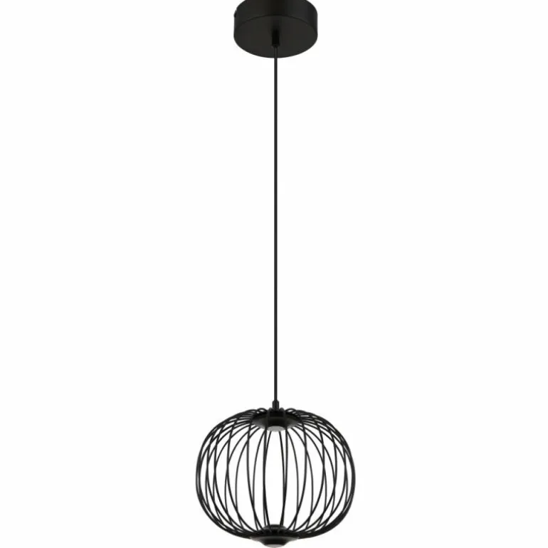 Galway Suspension Luminaires Globo Lighting LED Noir, 1 lumière