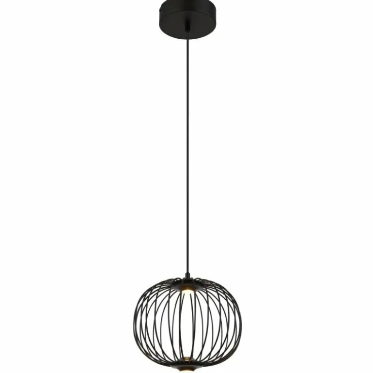 Galway Suspension Luminaires Globo Lighting LED Noir, 1 lumière