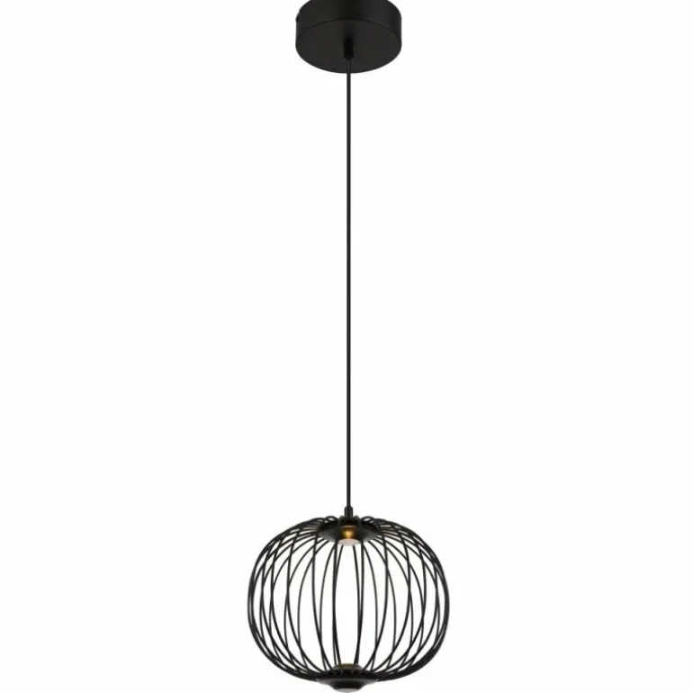 Galway Suspension Luminaires Globo Lighting LED Noir, 1 lumière