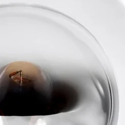 Gastor Boule lumineuse, Lampe de bureau, Lampe à poser Chrome, Clair, Fumé, 1 lumière