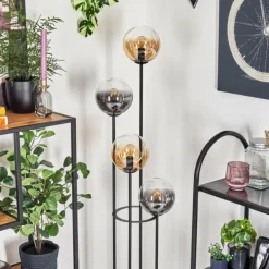 Gastor Lampadaire 30 cm Ambre, Clair, Fumé, 4 lumières