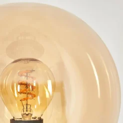 Gastor Lampadaire 30 cm Bois foncé, Noir, 3 lumières