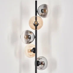 Gastor Lampadaire 33 cm Noir, 5 lumières