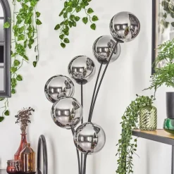 Gastor Lampadaire Chrome, Fumé, 6 lumières