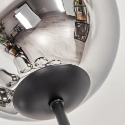 Gastor Lampadaire Chrome, Fumé, 6 lumières