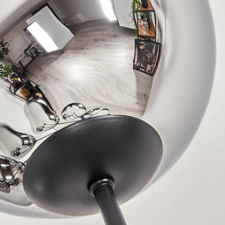 Gastor Lampadaire Chrome, Fumé, 6 lumières