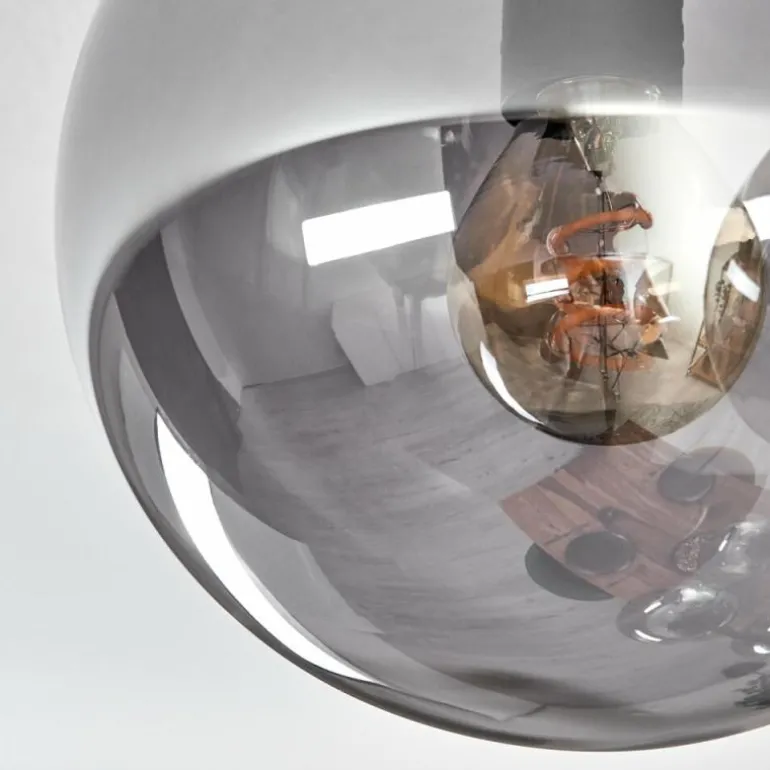 Gastor Plafonnier, Boule lumineuse Fumé, 9 lumières