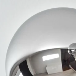 Gastor Plafonnier, Boule lumineuse 80 cm Chrome, Fumé, 6 lumières