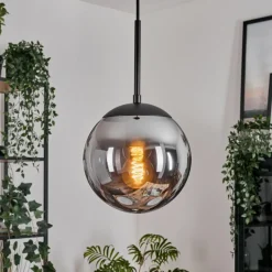 Gastor Suspension, Boule lumineuse 20 cm Fumé, 1 lumière