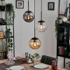 Gastor Suspension, Boule lumineuse Ambre, Clair, Fumé, 3 lumières