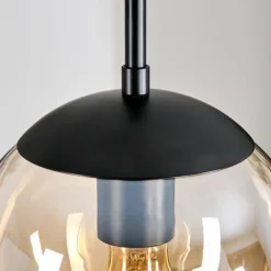 Gastor Suspension, Boule lumineuse Ambre, Clair, Fumé, 3 lumières
