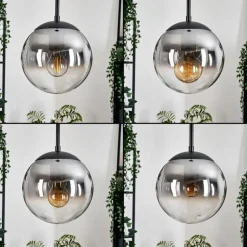 Gastor Suspension, Boule lumineuse, Suspension Clair, Fumé, 4 lumières