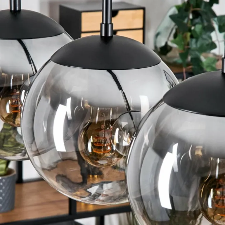 Gastor Suspension, Boule lumineuse, Suspension Clair, Fumé, 4 lumières