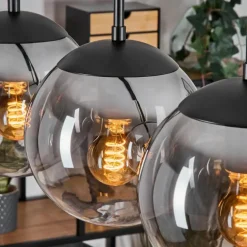 Gastor Suspension, Boule lumineuse, Suspension Clair, Fumé, 4 lumières