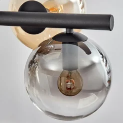 Gastor Suspension, Boule lumineuse, Suspension Ambre, Clair, Fumé, 8 lumières