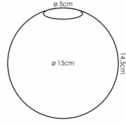 Gastor Verre de rechange 15 cm Clair, Fumé