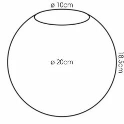 Gastor Verre de rechange 20 cm Clair
