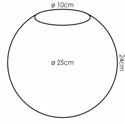 Gastor Verre de rechange 25 cm Clair