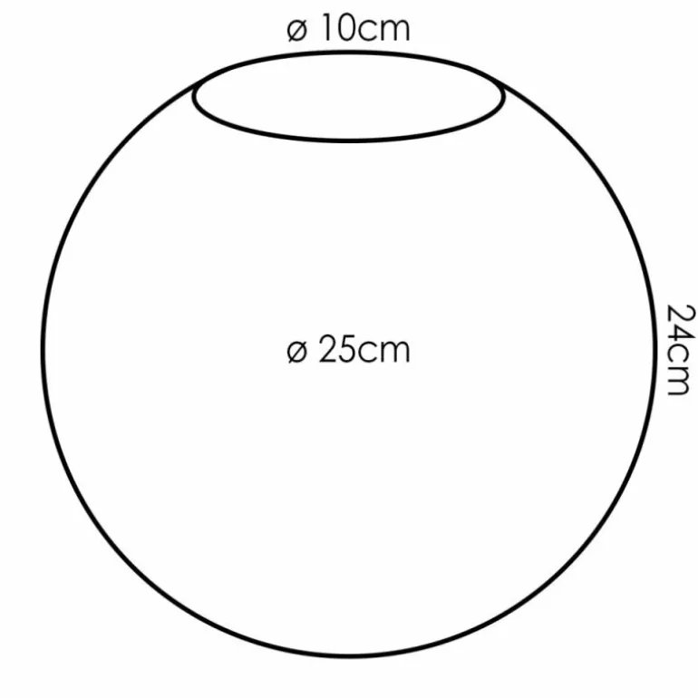 Gastor Verre de rechange 25 cm Clair