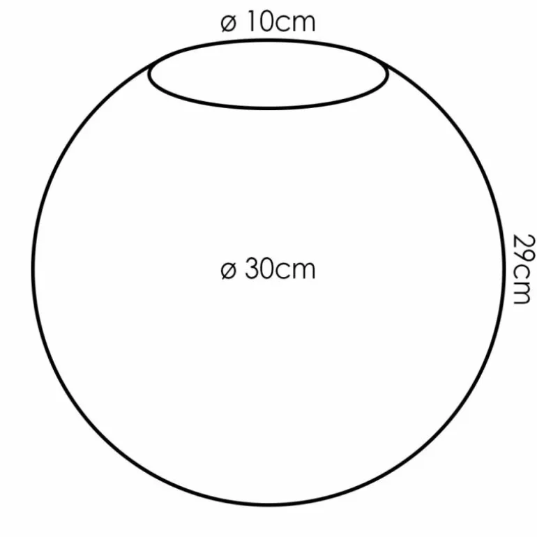 Gastor Verre de rechange 30 cm Or, Clair