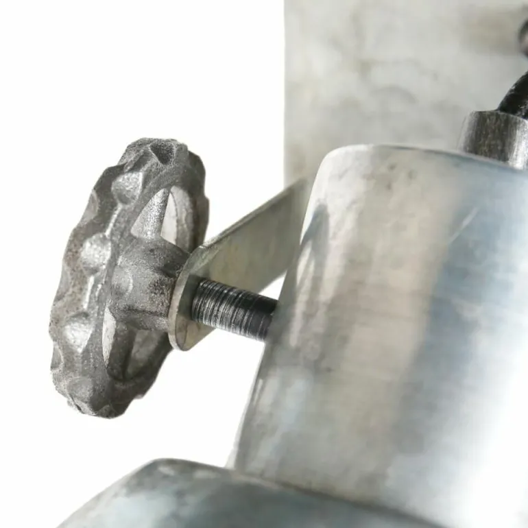 Gearmetal Applique murale, Spot mural Luminaires Steinhauer Argent Oxydé, 1 lumière