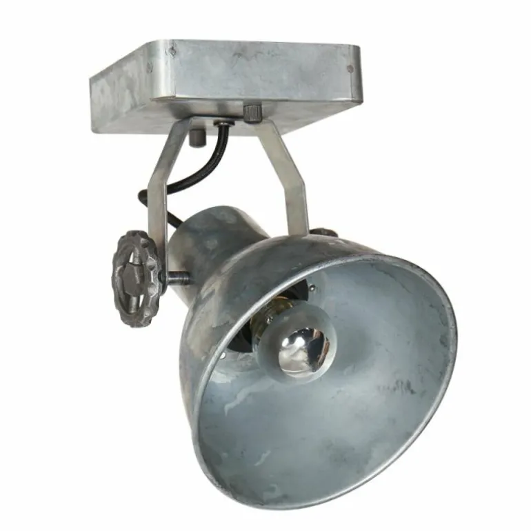 Gearmetal Applique murale, Spot mural Luminaires Steinhauer Argent Oxydé, 1 lumière