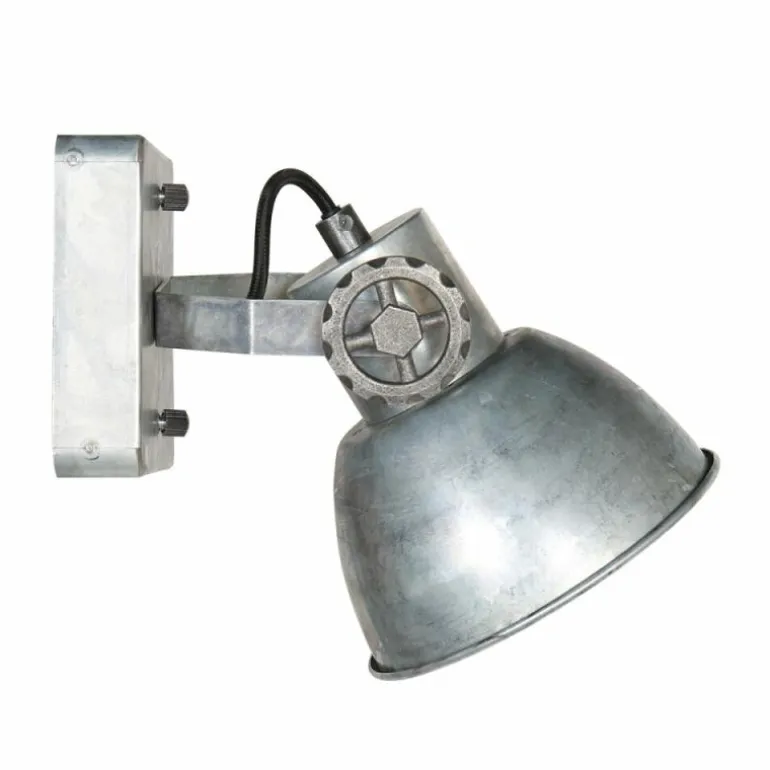 Gearmetal Applique murale, Spot mural Luminaires Steinhauer Argent Oxydé, 1 lumière