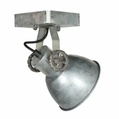 Gearmetal Applique murale, Spot mural Luminaires Steinhauer Argent Oxydé, 1 lumière