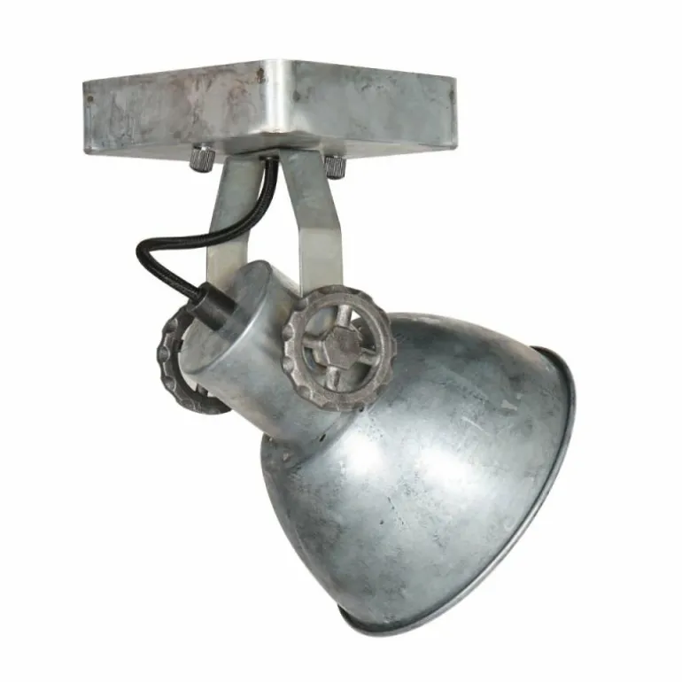 Gearmetal Applique murale, Spot mural Luminaires Steinhauer Argent Oxydé, 1 lumière