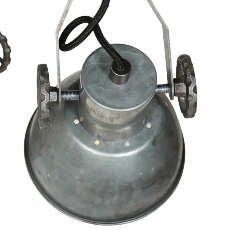 Gearmetal Plafonnier, Spot de plafond Luminaires Steinhauer Argent Oxydé, 2 lumières