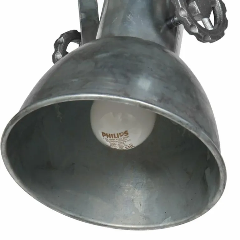 Gearmetal Plafonnier, Spot de plafond Luminaires Steinhauer Argent Oxydé, 3 lumières