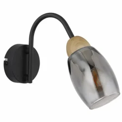 GERLY Applique murale Luminaires Globo Lighting Noir, 1 lumière