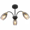 GERLY Plafonnier Luminaires Globo Lighting Noir, 3 lumières
