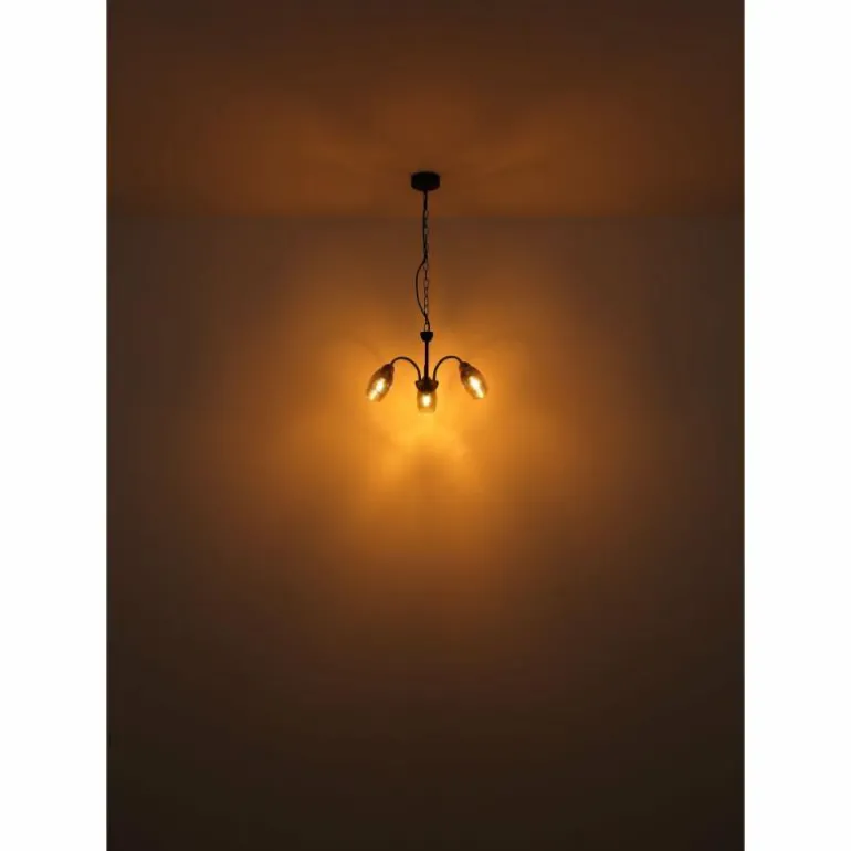 GERLY Suspension Luminaires Globo Lighting Noir, 5 lumières