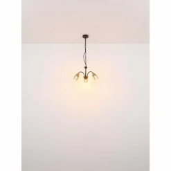 GERLY Suspension Luminaires Globo Lighting Noir, 5 lumières