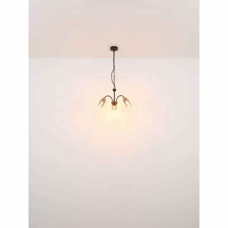 GERLY Suspension Luminaires Globo Lighting Noir, 5 lumières